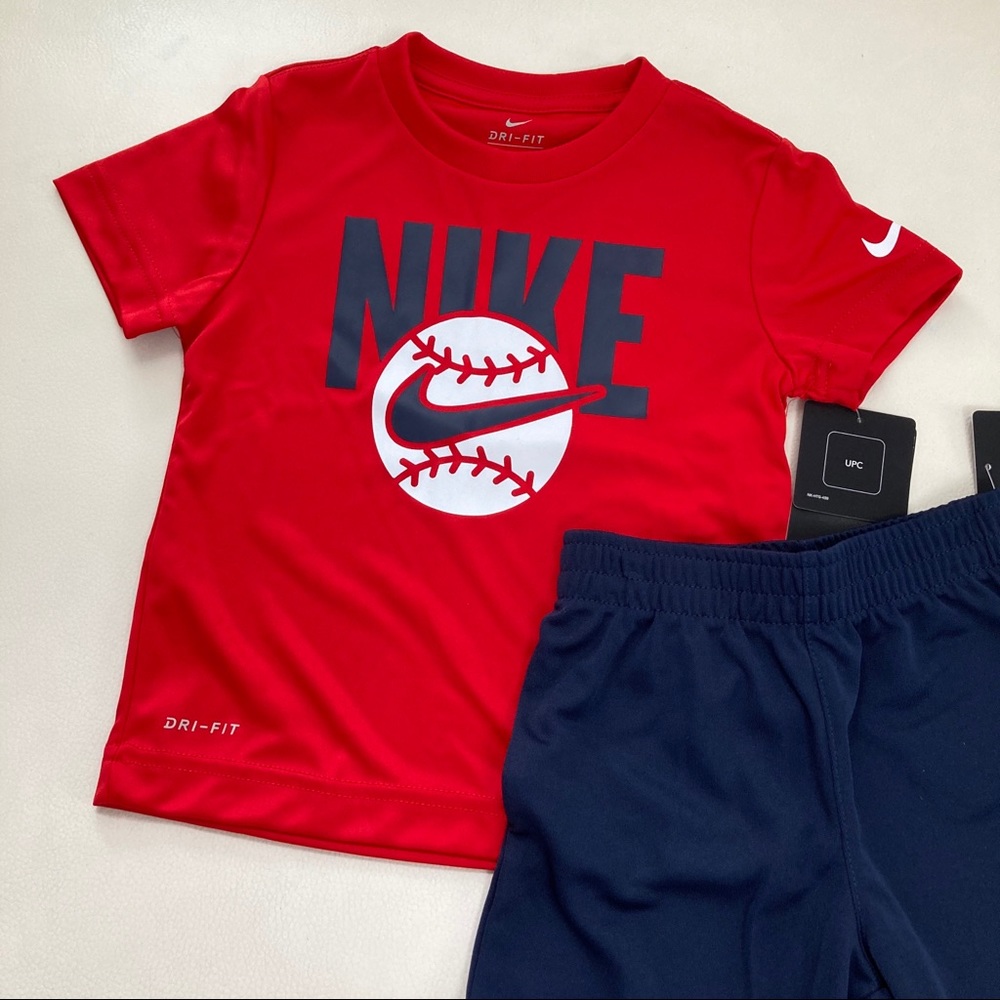 Nike baseball ⚾️ cute active shorts tee set - Picture 2 of 5